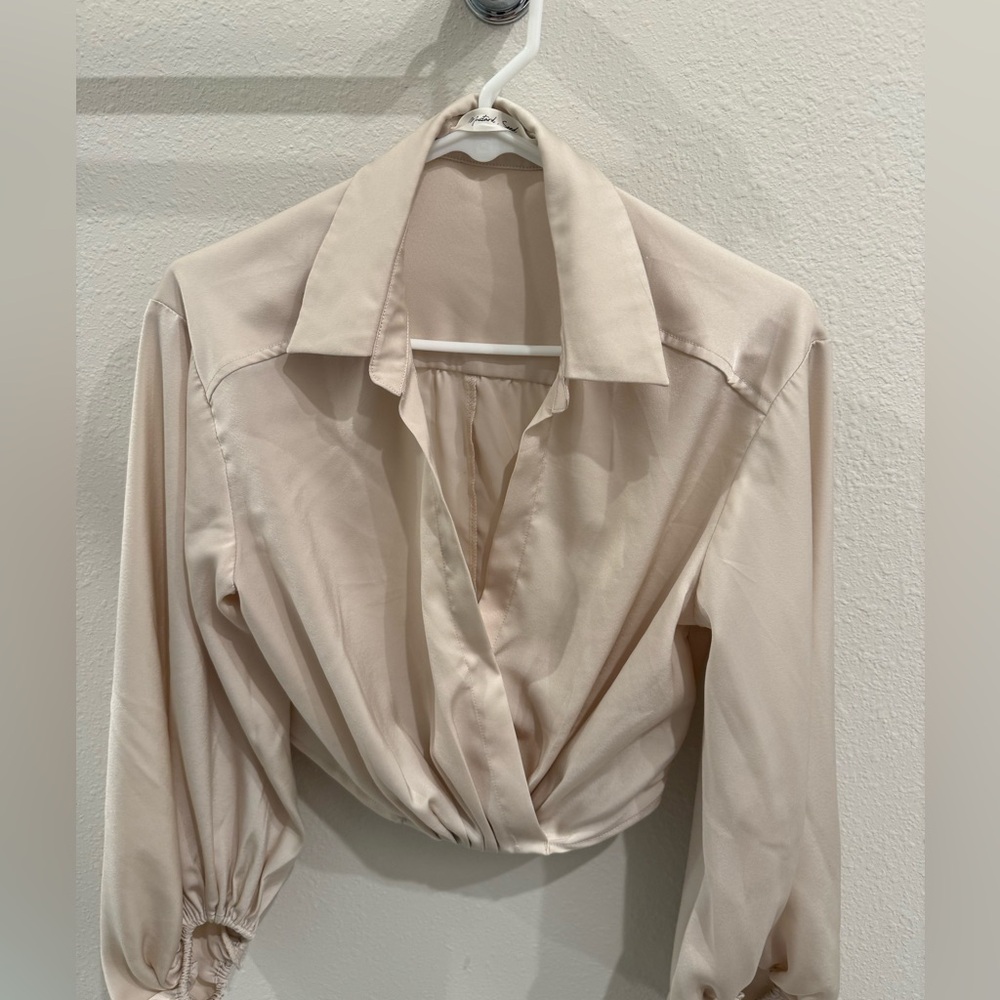 Mustard Seed Cream Button Down Blouse